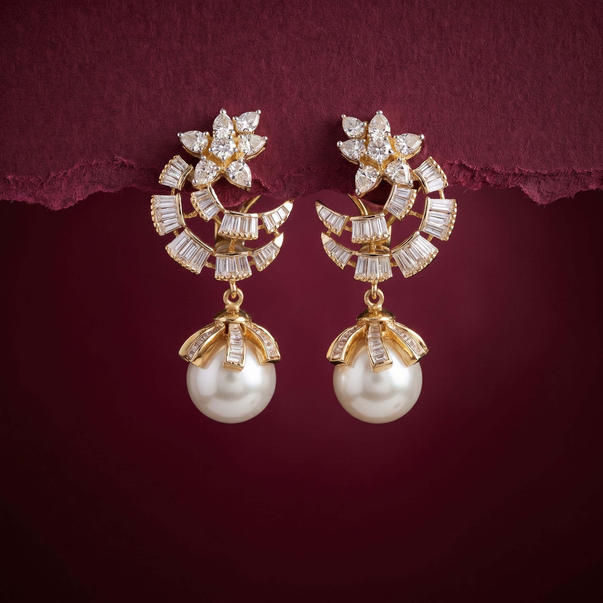 2.21Ct of Locket Earring With Purity of 18K