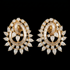 4.34Ct of Locket Earring With Purity of 18K
