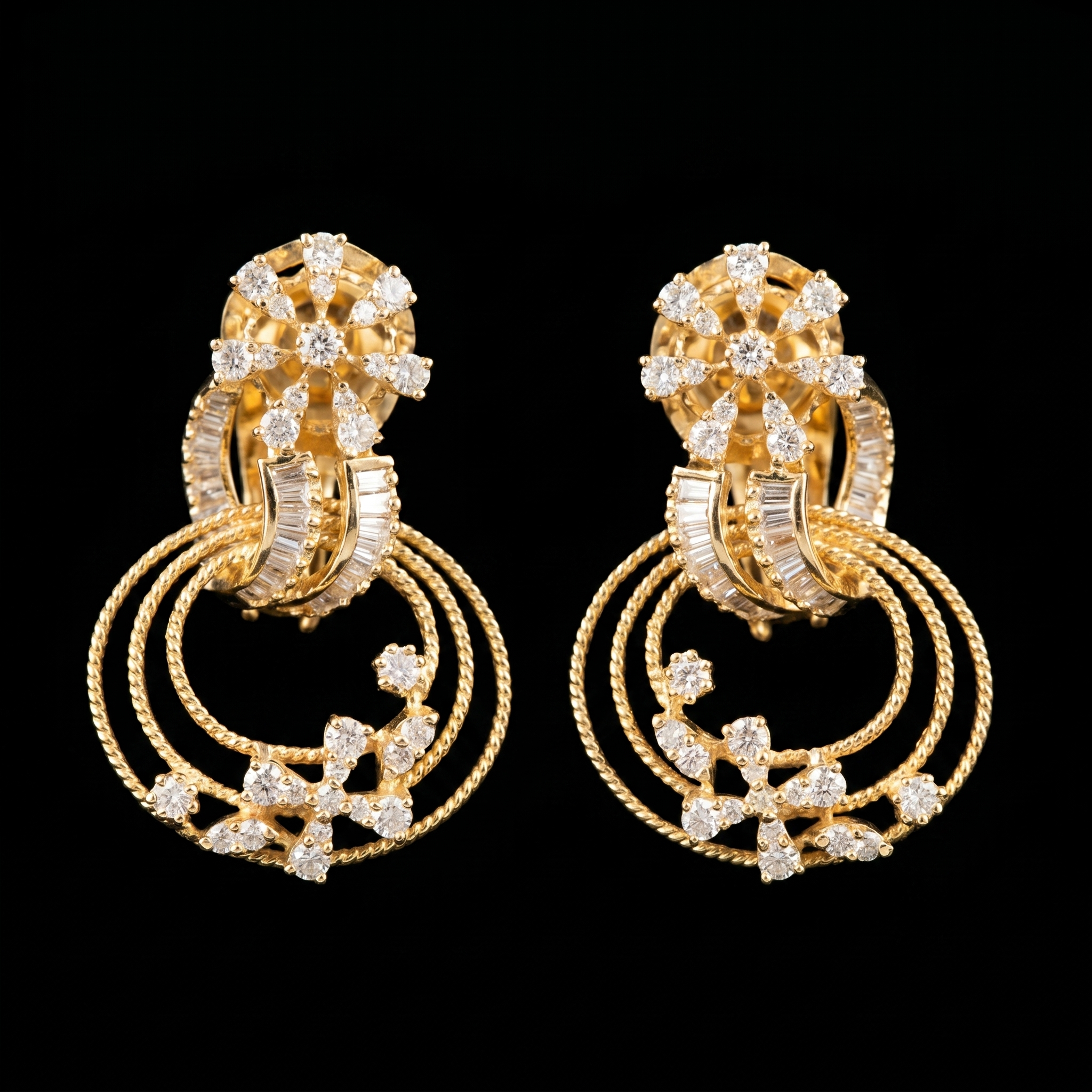 1.81Ct of Locket Earring With Purity of 18K