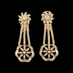 3.42Ct of NecklaceEarring With the Purity of 14K