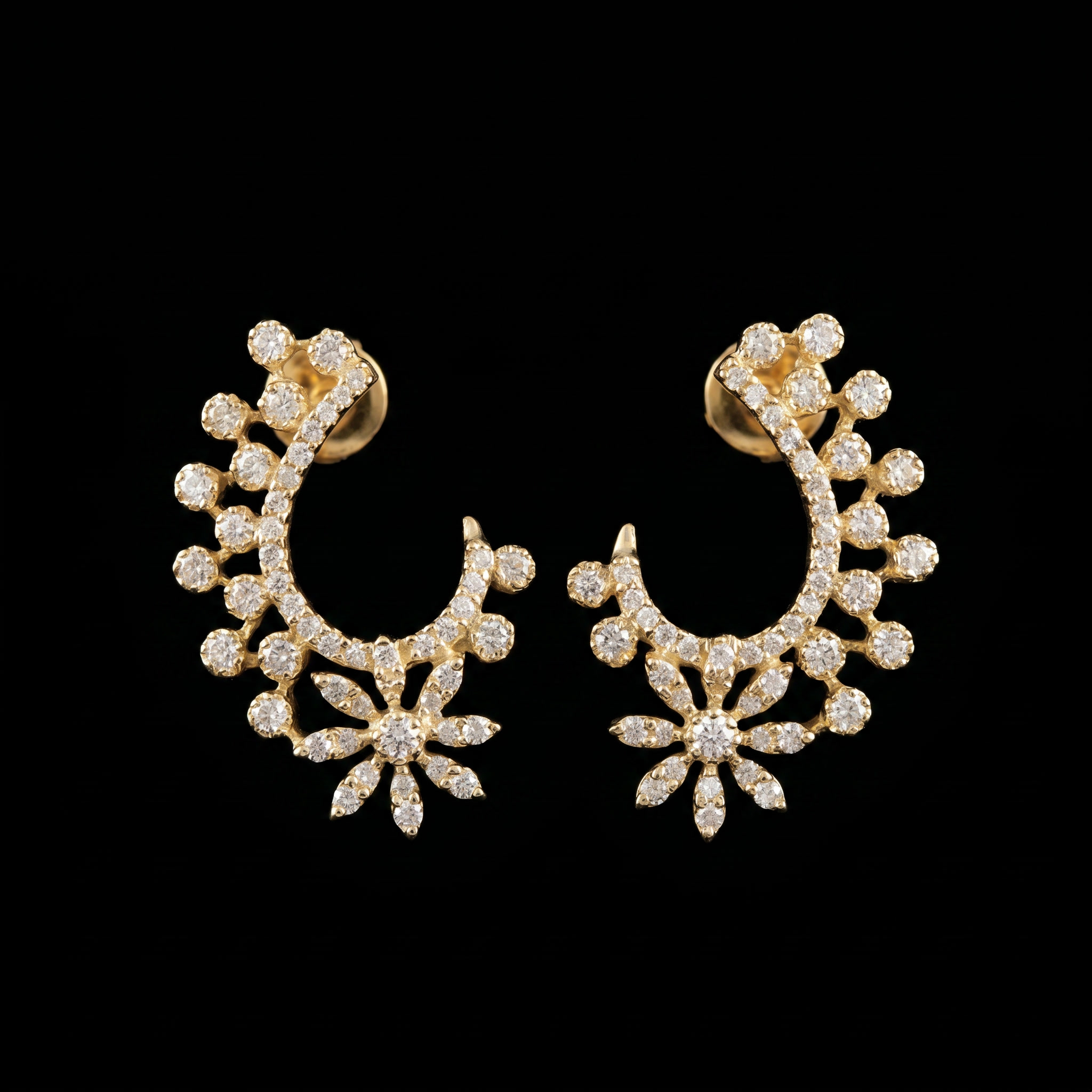 3Ct of Locket earring With the Purity of 18K