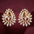 4.34Ct of Locket Earring With Purity of 18K