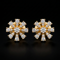 0.53 Ct EARRINGS with the Purity of 18K