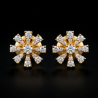 0.53 Ct EARRINGS with the Purity of 18K