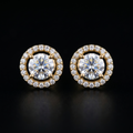 1.06 Ct EARRINGS with the Purity of 18K