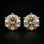 1.41 Ct EARRINGS with the Purity of 18K