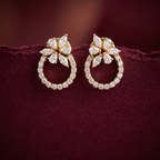 1.42 Ct EARRINGS with the Purity of 18K