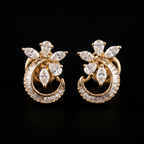 1.12 Ct EARRINGS with the Purity of 18K