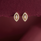 0.44Ct of Earring  With the Purity of 18K