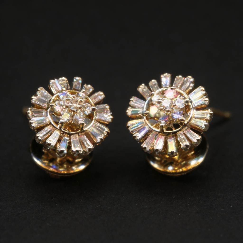 0.51Ct of Earring  With the Purity of 18K