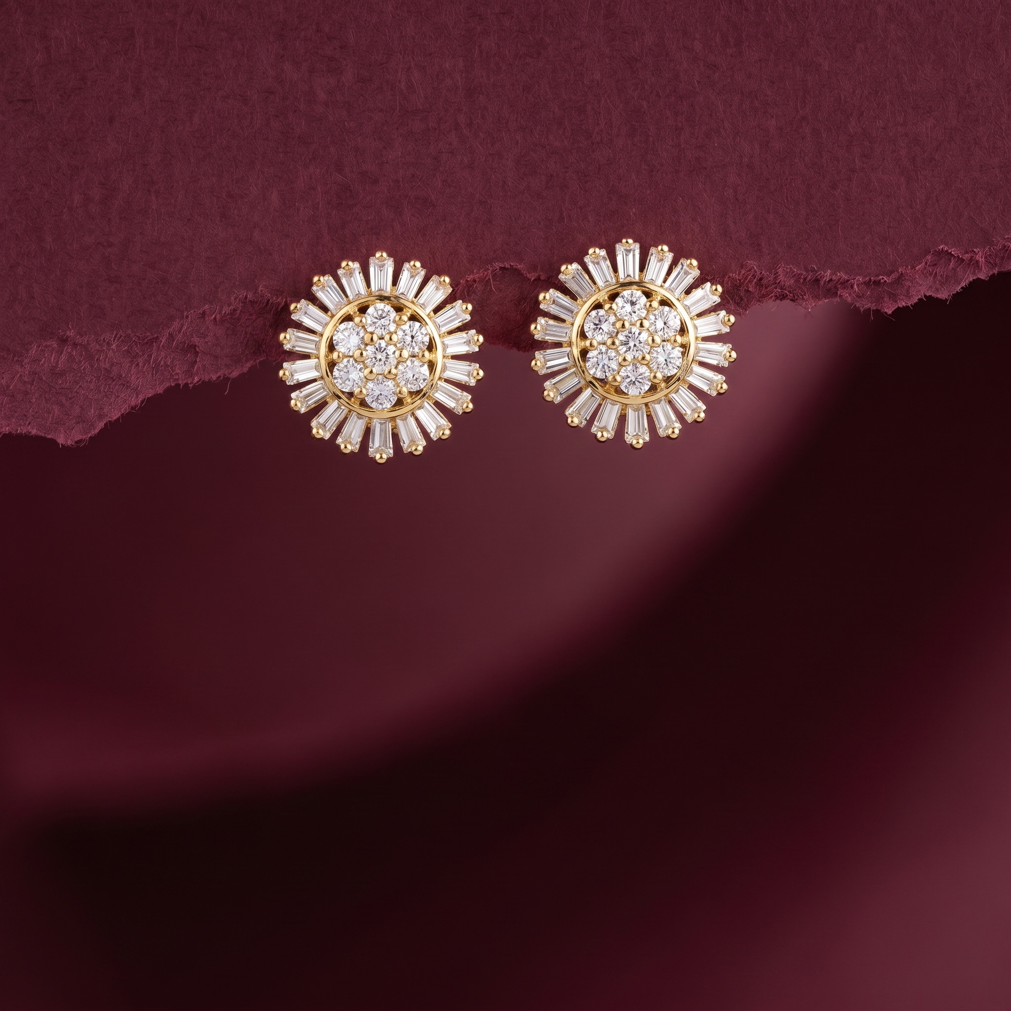 0.51Ct of Earring  With the Purity of 18K