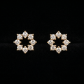 1.03 Ct EARRINGS with the Purity of 18K