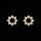 1.03 Ct EARRINGS with the Purity of 18K