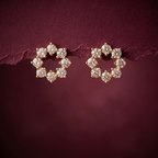 1.03 Ct EARRINGS with the Purity of 18K