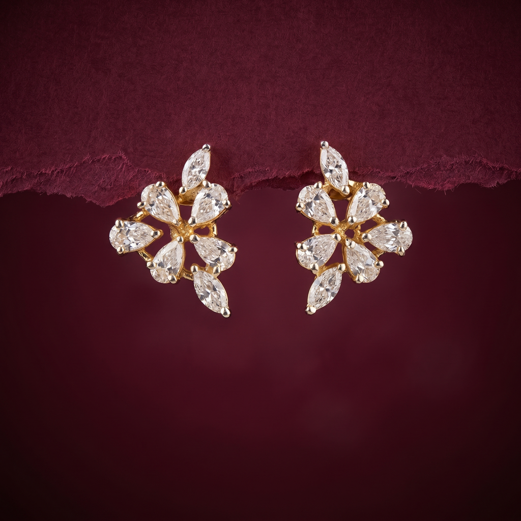 1.5 Ct EARRINGS with the Purity of 18K