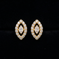 0.44 Ct EARRINGS with the Purity of 18K