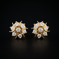0.87 Ct EARRINGS with the Purity of 18K