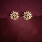 0.87 Ct EARRINGS with the Purity of 18K
