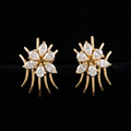 0.89Ct of Earring  With the Purity of 18K