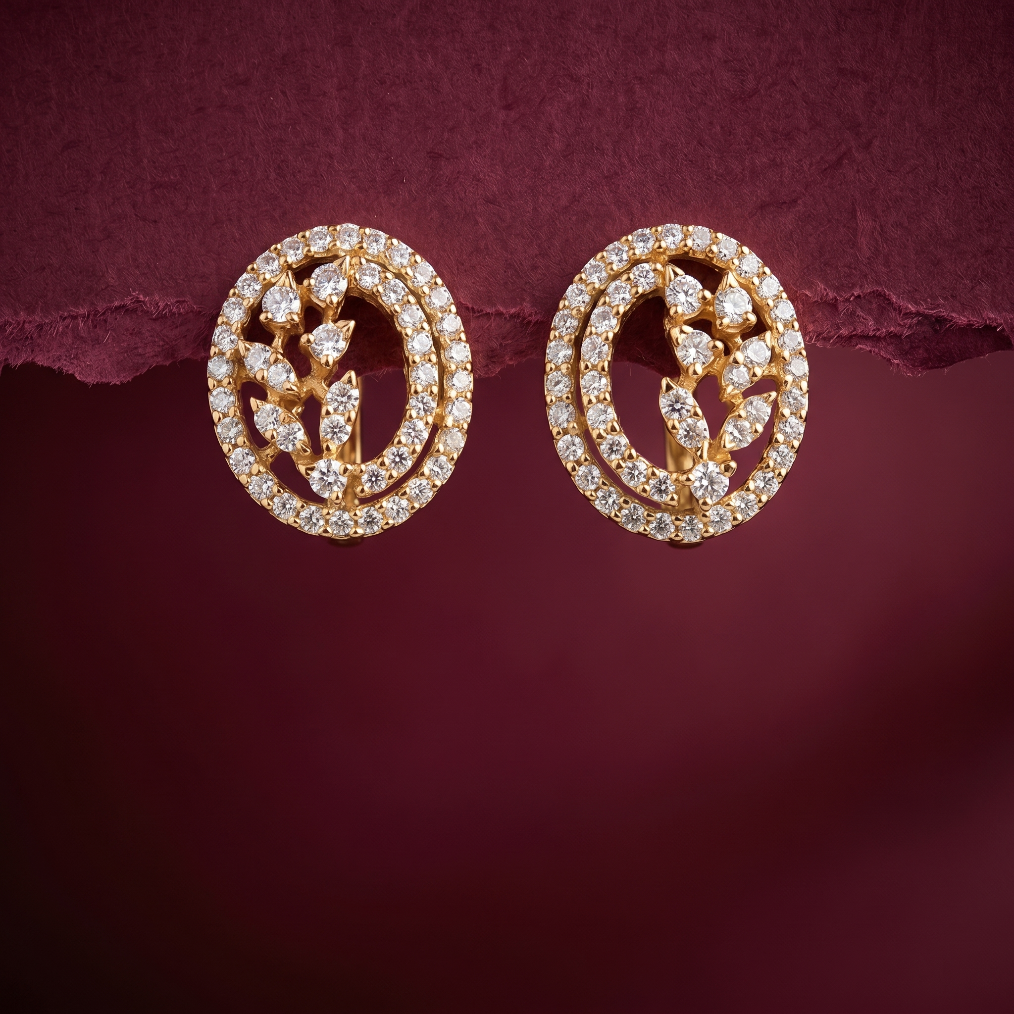 1.16Ct of Earring  With the Purity of 18K
