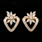 1.07Ct of Earring  With the Purity of 18K