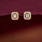 0.4Ct of Earring  With the Purity of 18K