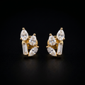 0.678Ct of Earring  With the Purity of 18K