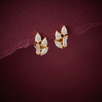 0.678Ct of Earring  With the Purity of 18K