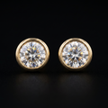 0.65Ct of Earring  With the Purity of 18K