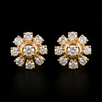 1.01Ct of Earring  With the Purity of 18K