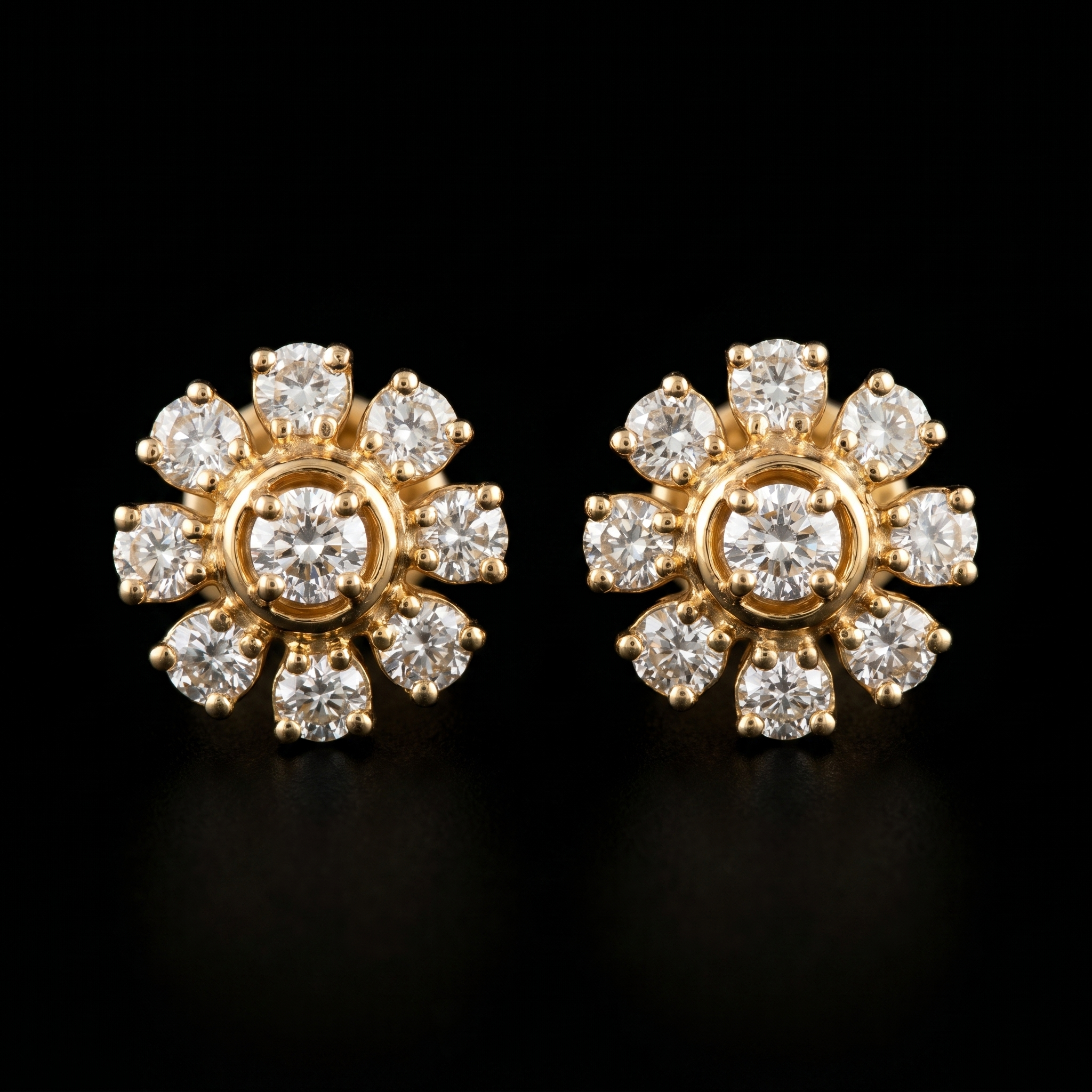 1.01Ct of Earring  With the Purity of 18K