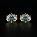 0.47Ct of Earring  With the Purity of 18K