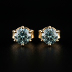 0.47Ct of Earring  With the Purity of 18K