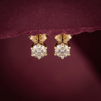 0.47Ct of Earring  With the Purity of 18K