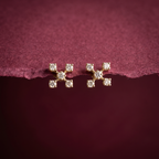 0.3Ct of Earring  With the Purity of 18K