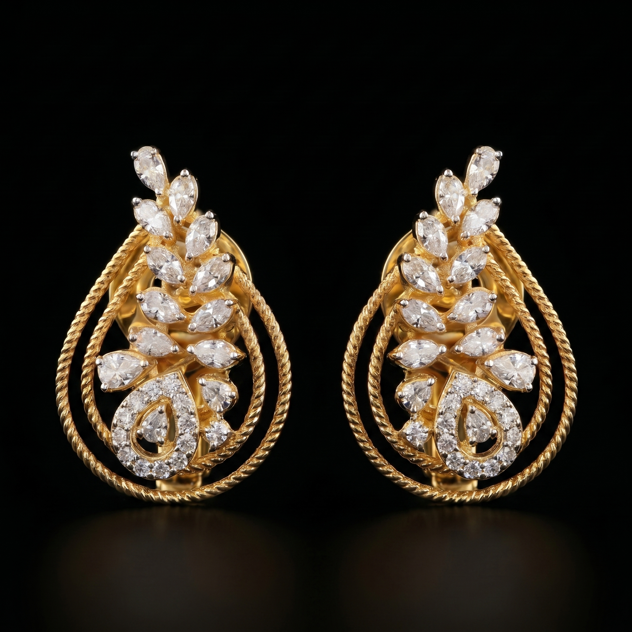 0.79Ct of Locket Earring With Purity of 18K
