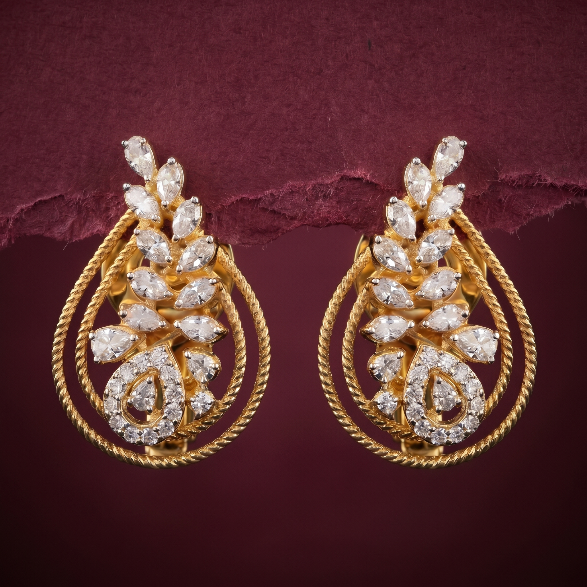 0.79Ct of Locket Earring With Purity of 18K