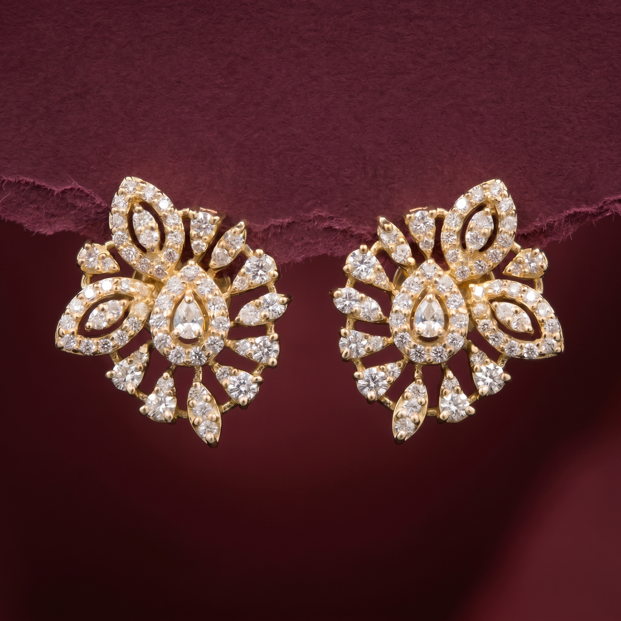 1.59Ct of Locket Earring With Purity of 18K