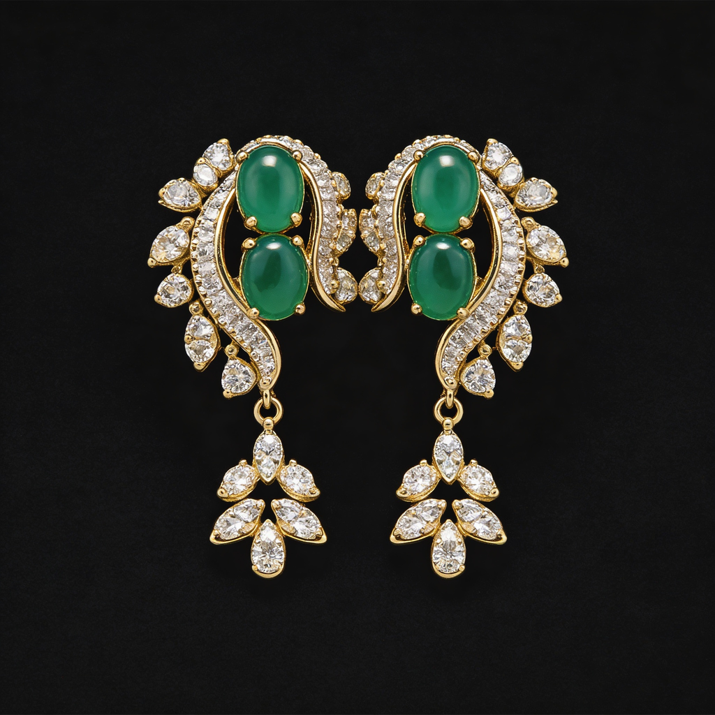 3.56Ct of Locket Earring With Purity of 18K