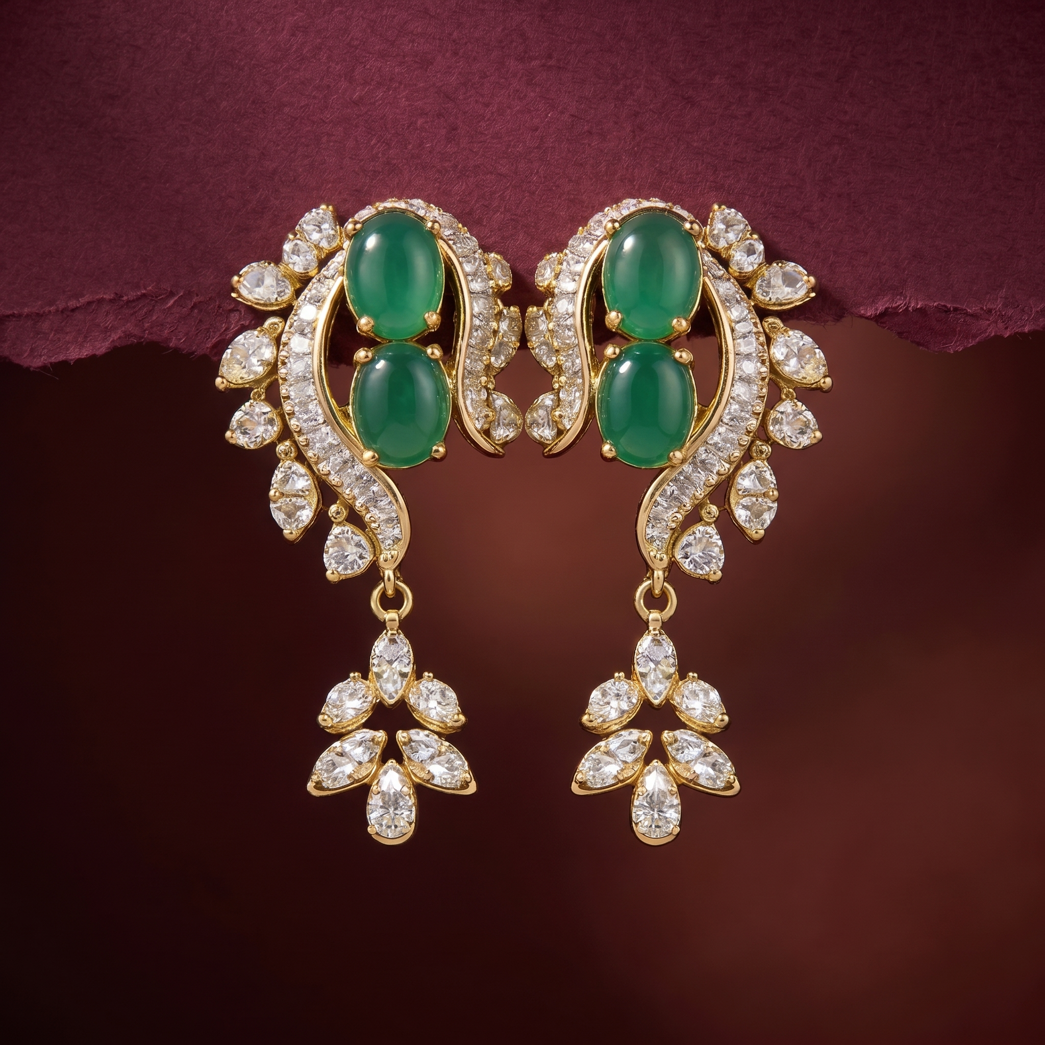 3.56Ct of Locket Earring With Purity of 18K