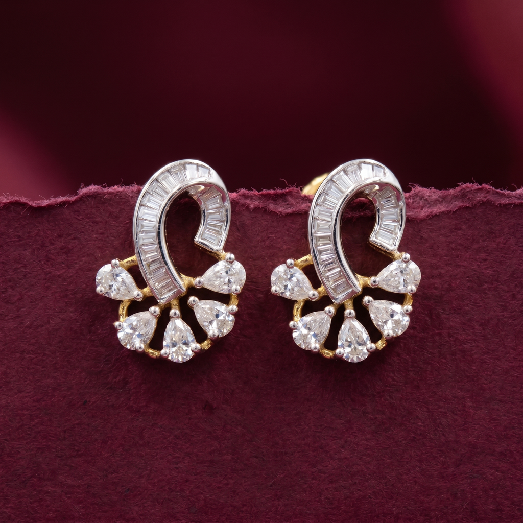 1.01Ct of Locket Earring With Purity of 18K