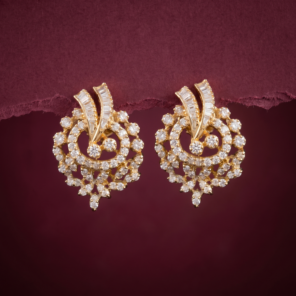 1.46Ct of Locket Earring With Purity of 18K
