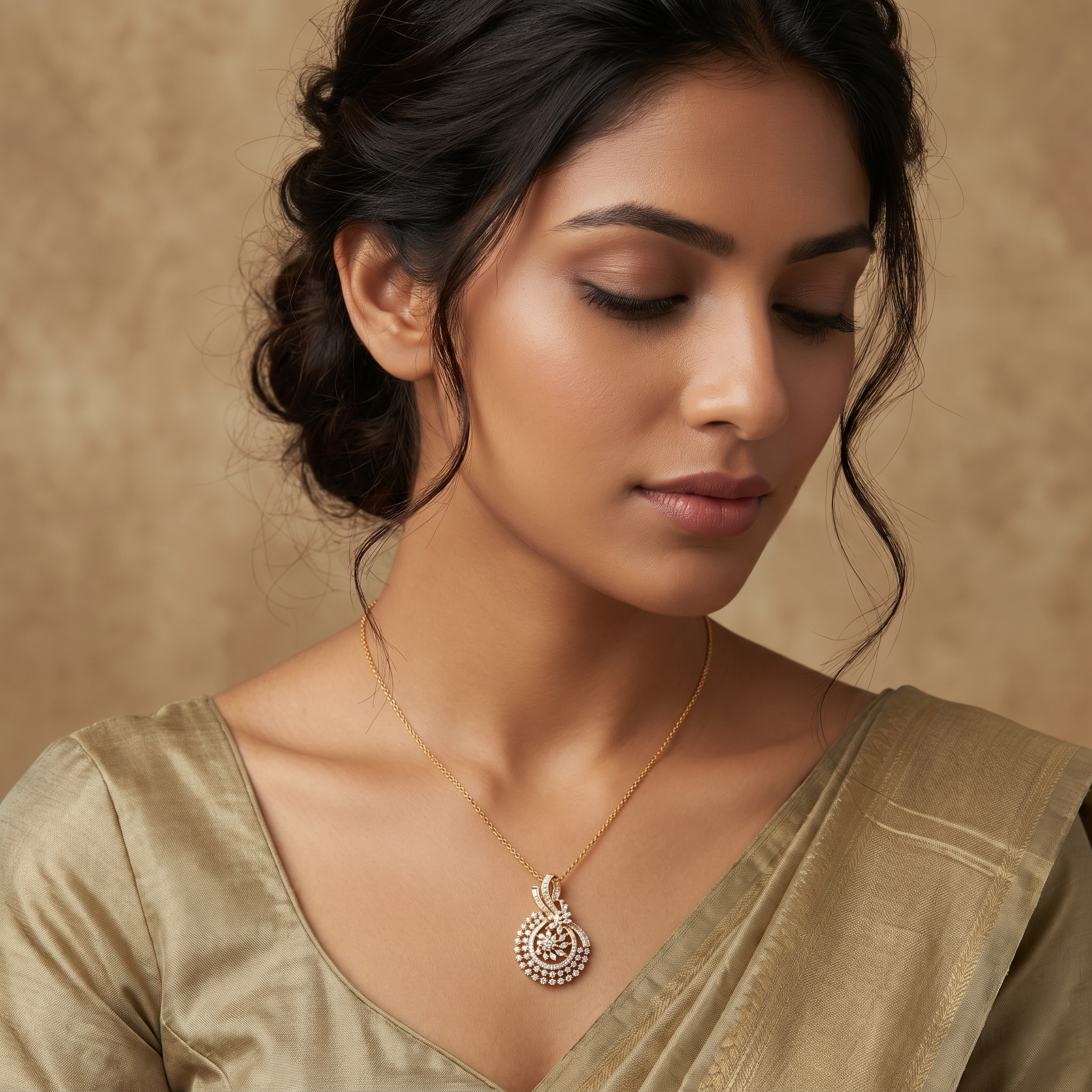 2.25Ct of Locket With Purity of 18K