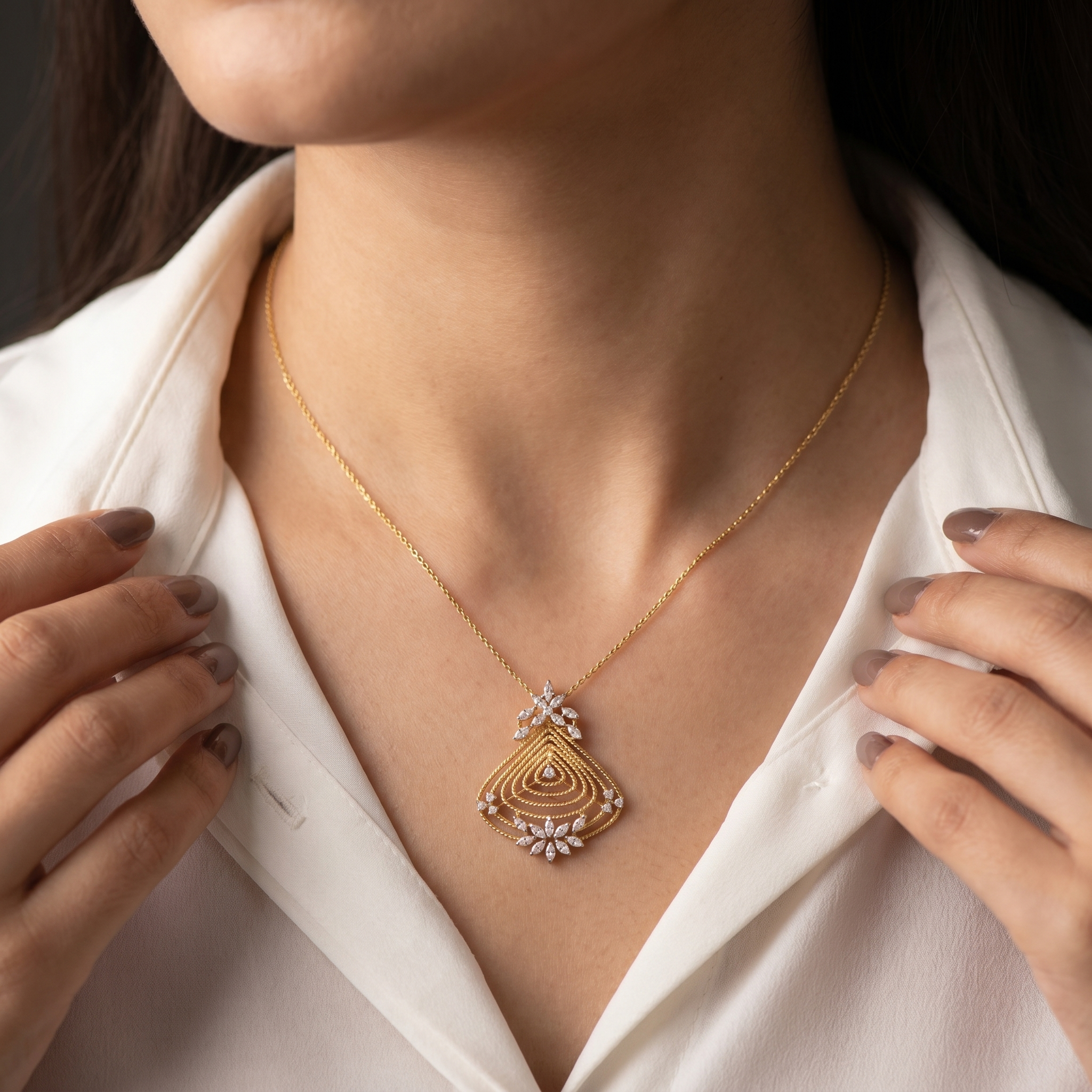 0.64Ct of Locket With Purity of 18K