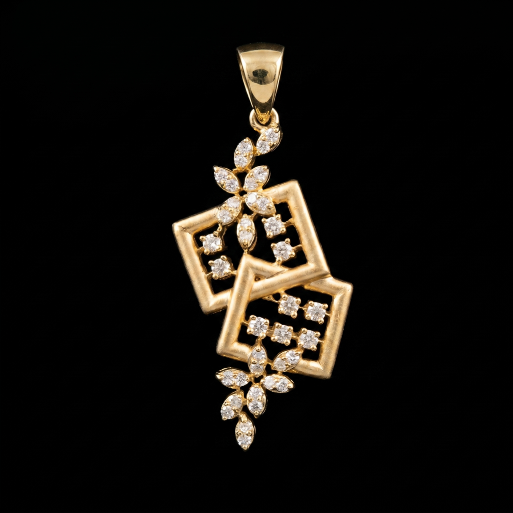 0.72Ct of Locket With Purity of 18K