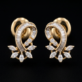 0.45Ct of Locket Earring With Purity of 18K