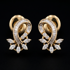 0.45Ct of Locket Earring With Purity of 18K