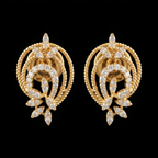 0.76Ct of Locket Earring With Purity of 18K