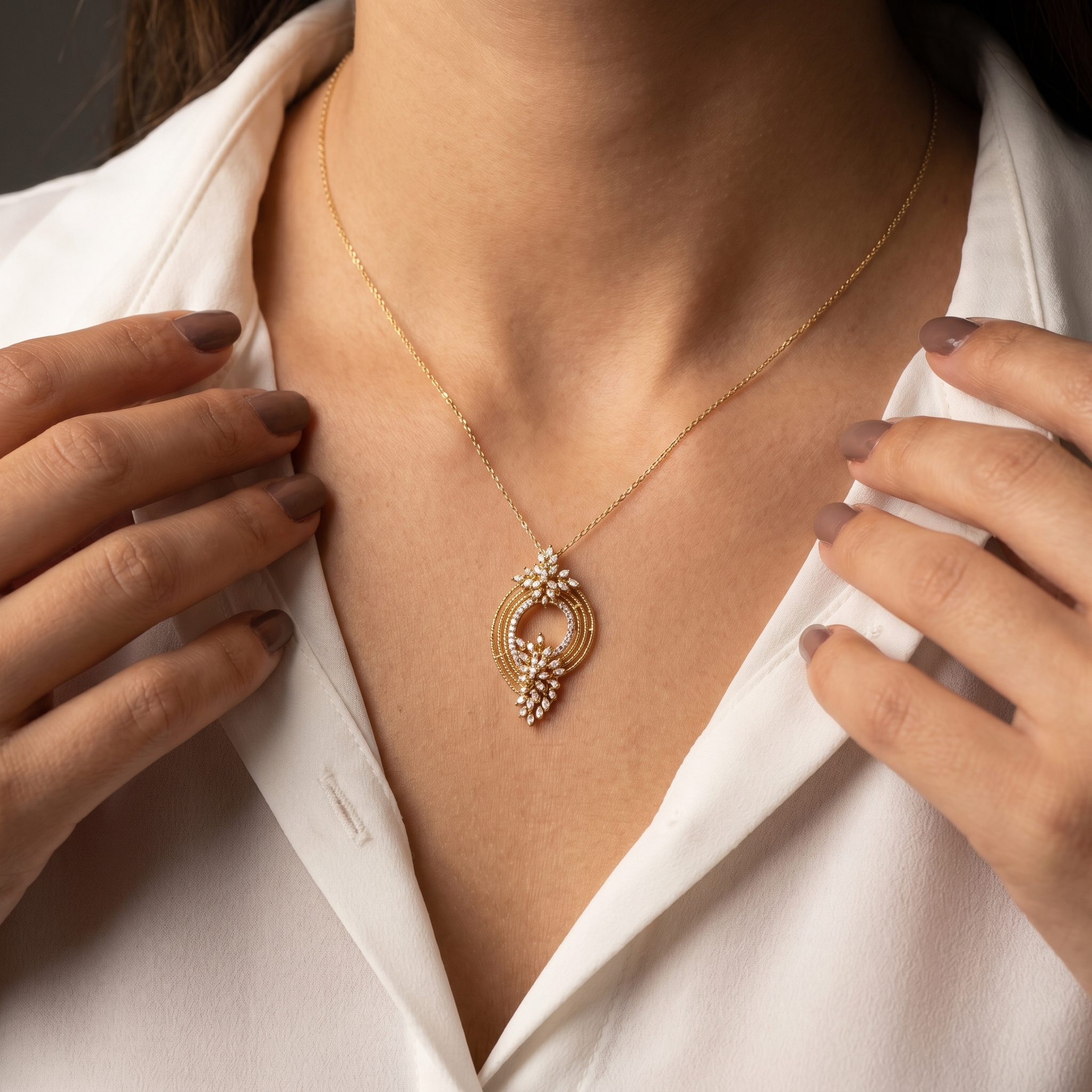 0.44Ct of Locket With Purity of 18K