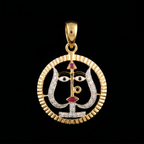 0.14Ct of God Locket With the Purity of 18K